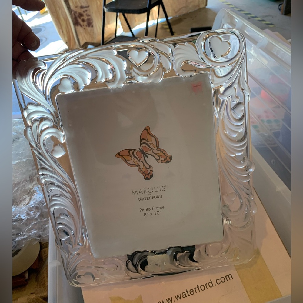 NIB Marquis by Waterford 8 x 10 crystal frame.